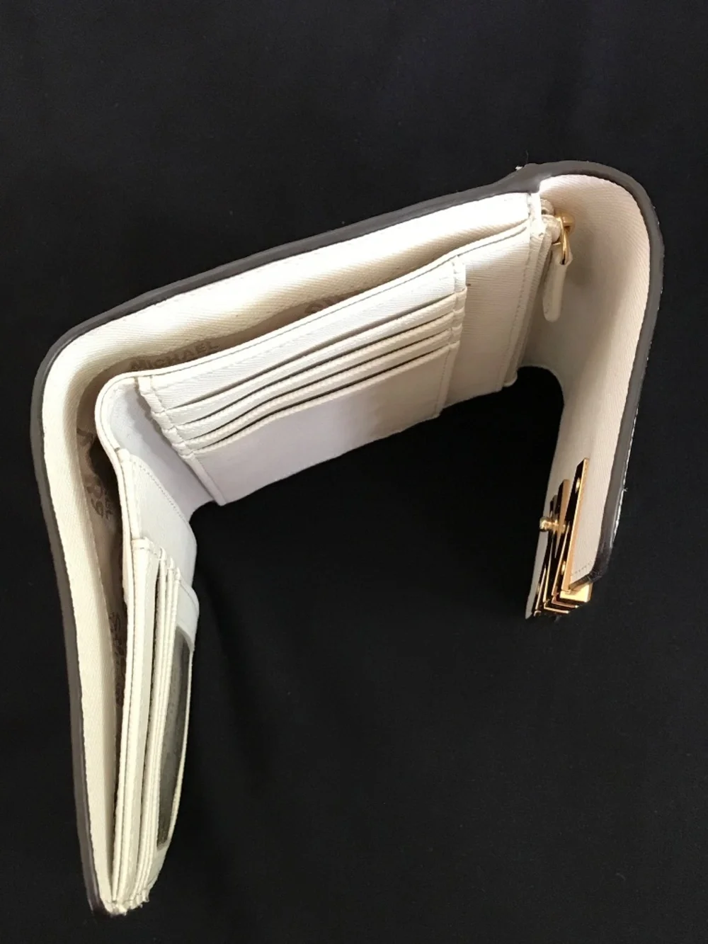MICHAEL KORS Wallet White Brown